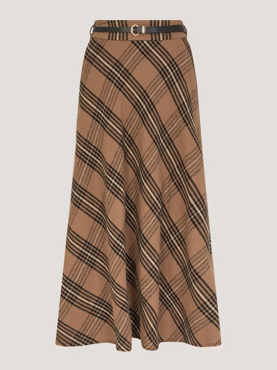 Monsoon Willa Check Midi Skirt