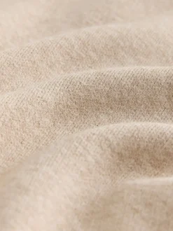 Moutkleurig - Fine Knit Cape Poncho