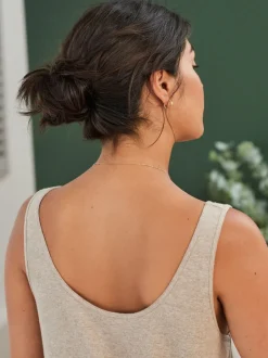 Moutkleurig - Laura Ashley Gebreide loungehemdje