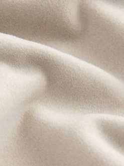 Moutkleurig - Wrap Front Cape Poncho
