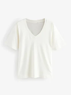 Multi - 5 Slouch T-shirts van katoenen Modal