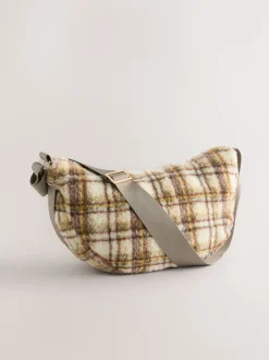 Multi - Borg Sling Checkered Cross-Body Bag