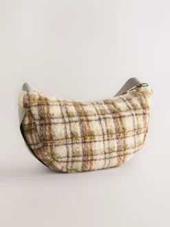 Multi - Borg Sling Checkered Cross-Body Bag
