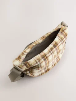 Multi - Borg Sling Checkered Cross-Body Bag