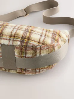 Multi - Borg Sling Checkered Cross-Body Bag