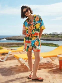 Multi - Broderie Summer Shorts