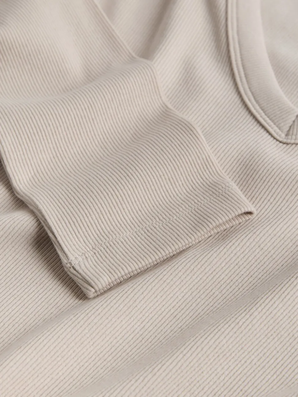 Multi - The Set 5 Pack Long Sleeve V-Neck Ribbed T-Shirts