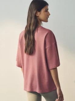 Multi - Verpakking van 5 100% katoenen boxy T-shirts met korte mouwen
