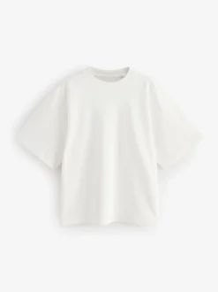 Multi - Verpakking van 5 100% katoenen boxy T-shirts met korte mouwen