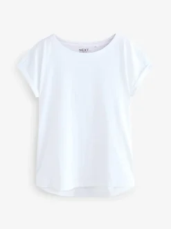 Multi - Verpakking van 7 T-shirts met kapmouwen van 100% katoen