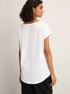Multi - Verpakking van 7 T-shirts met kapmouwen van 100% katoen