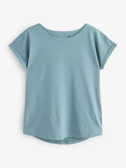 Multi - Verpakking van 7 T-shirts met kapmouwen van 100% katoen