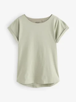 Multi - Verpakking van 7 T-shirts met kapmouwen van 100% katoen