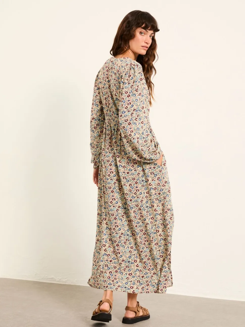Multi Vintage Ditsy - FatFace midi-jurk