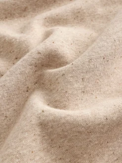 Naturel Gemêleerd - Essentials sweatshirt met relaxte pasvorm, lange snit en zakken