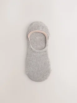 Naturel geribbeld - 4 Paar footsies