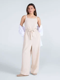 Natuurlijk - Animal Womens Becca Linen Jumpsuit