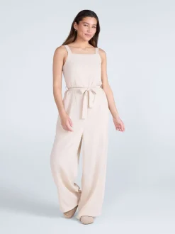 Natuurlijk - Animal Womens Becca Linen Jumpsuit