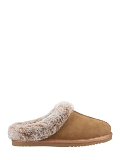 Natuurlijk - Hush Puppies Amara winterpantoffels met imitatiebontvoering