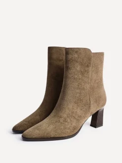 Natuurlijk - Linzi Thorn Stacked Block Heel Ankle Boots
