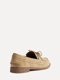 Natuurlijk - Linzi Vanish Slip-On Loafers With Lace Detailing