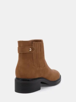 Natuurlijk - Novo Wide Fit Darlina Flat Chelsea Ankle Boots