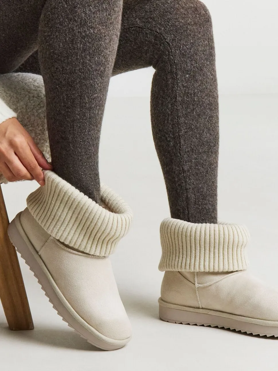 Natuurlijk - Simply Be Cuff Slipper Boots