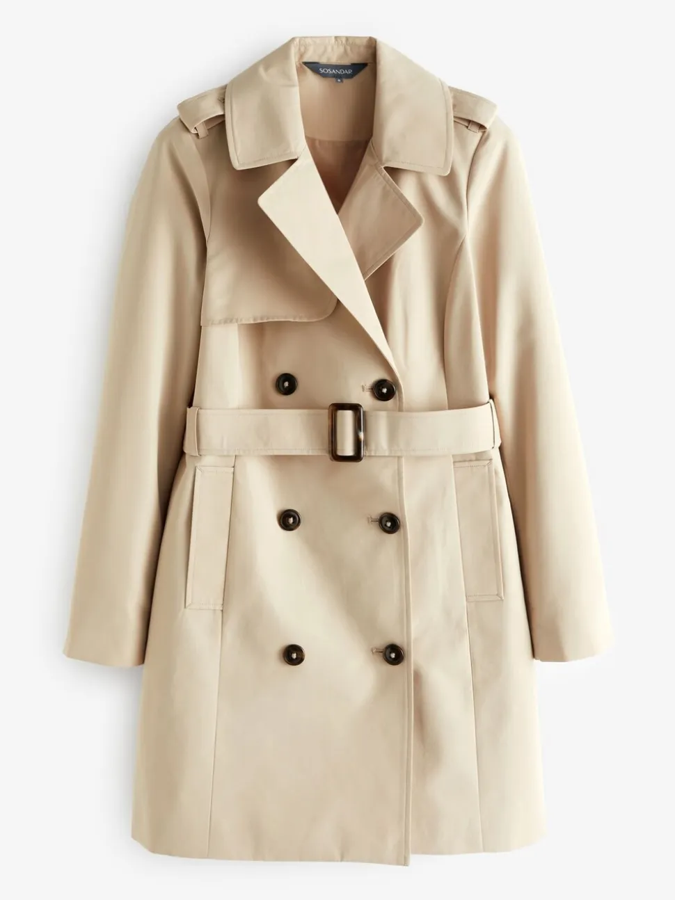Natuurlijk - Sosandar - Double-breasted trenchcoat met zak