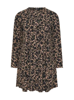 Natuurlijk - Yours Curve Printed Ribbed Tunic
