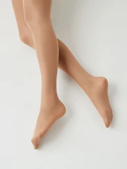 Natuurlijk bruin - Set van 3 glanzende 20 deniet panty's