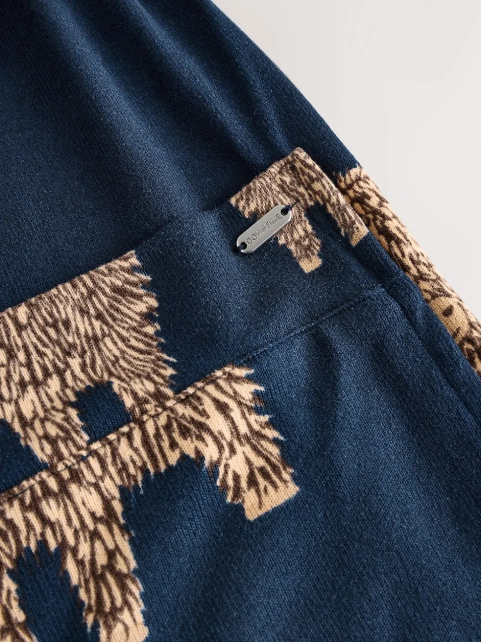 Navy Hamish The Highland Cow - Cosy Lightweight Dressing Gown
