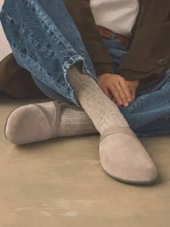 Nertsgrijs/bruin - Forever Comfort Leather Clean Footbed Clogs