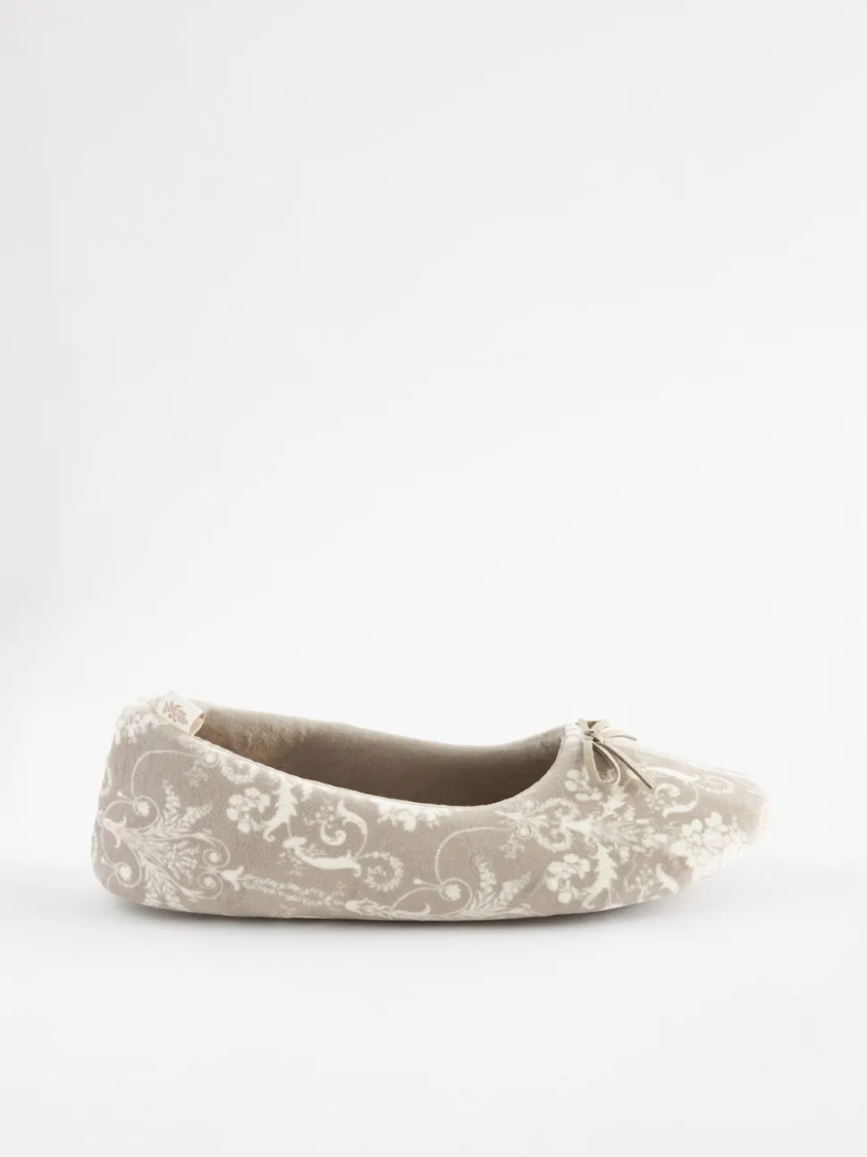 Nertsgrijs/bruin - Laura Ashley ballerina pantoffels