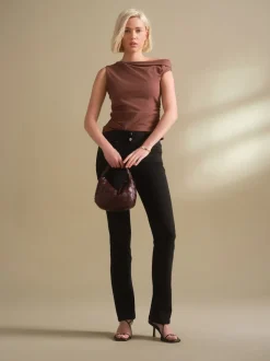 Net zwart - Lift, slim en shape jeans met bootcut