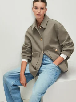 Neutraal - Brushed Collared Jacket