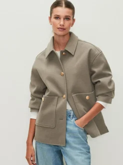 Neutraal - Brushed Collared Jacket