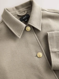 Neutraal - Brushed Collared Jacket