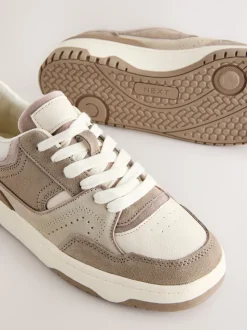 Neutraal - Forever Comfort® Panelled Chunky Lace-Up Trainers