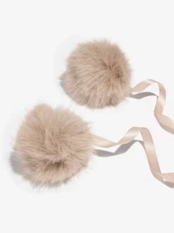 Neutraal - Lipsy Faux Fur Trapper Hat with Poms