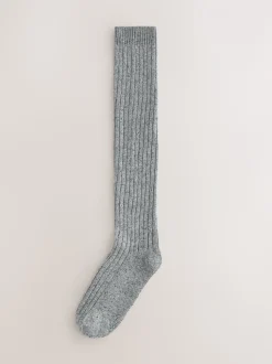 Neutraal - Thermal Wool Blend Knee High Socks 2 Pack With Silk
