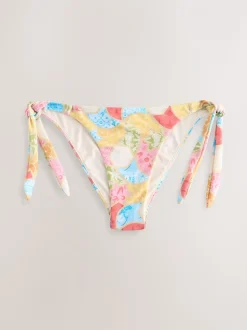 Never Fully Dressed - Felgekleurde bikinibroekjes met striksluiting