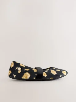 Never Fully Dressed Charm Velour Mary Jane Slippers