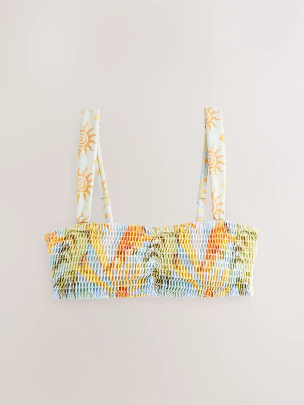 Never Fully Dressed gerimpelde bandeau bikinitop