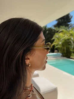 Never Fully Dressed Narrow Oval Sunglasses