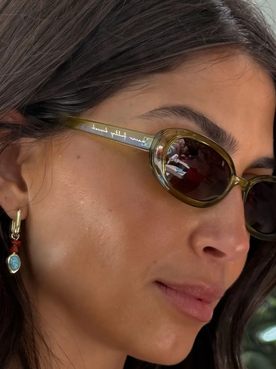 Never Fully Dressed Narrow Oval Sunglasses