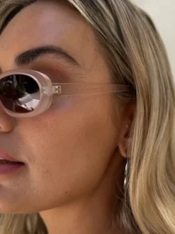 Never Fully Dressed Narrow Oval Sunglasses