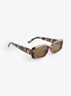 Never Fully Dressed Rectangle Tortoiseshell Sunglasses