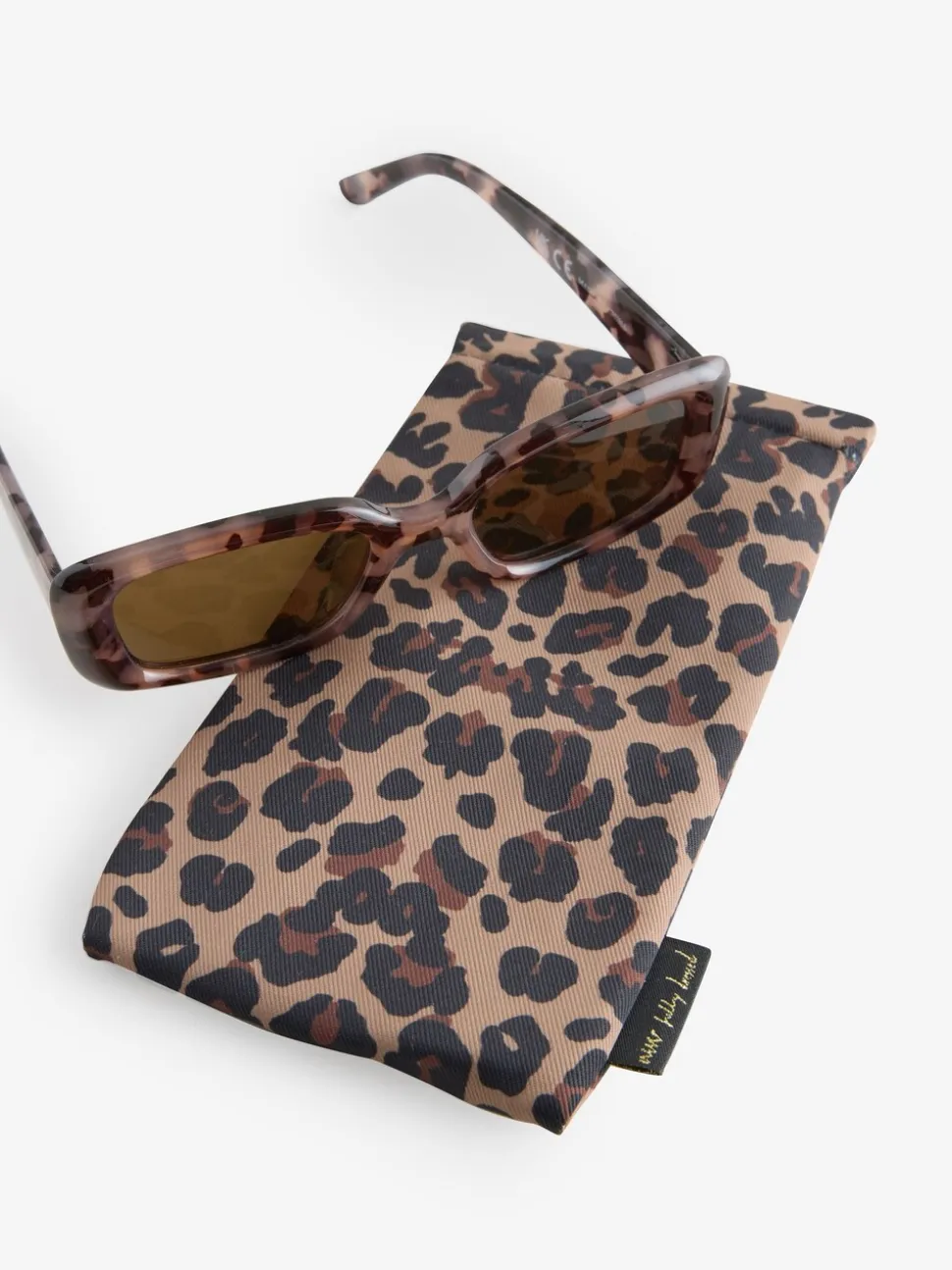 Never Fully Dressed Rectangle Tortoiseshell Sunglasses