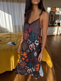 Never Fully Dressed Satin Long Line Robe