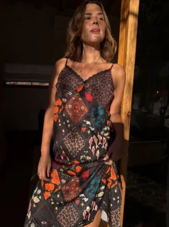 Never Fully Dressed Satin Long Line Robe